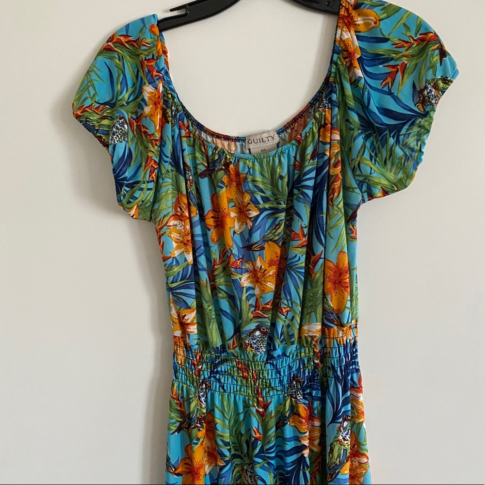 Large Floral Midi Summer Dress - Guilty